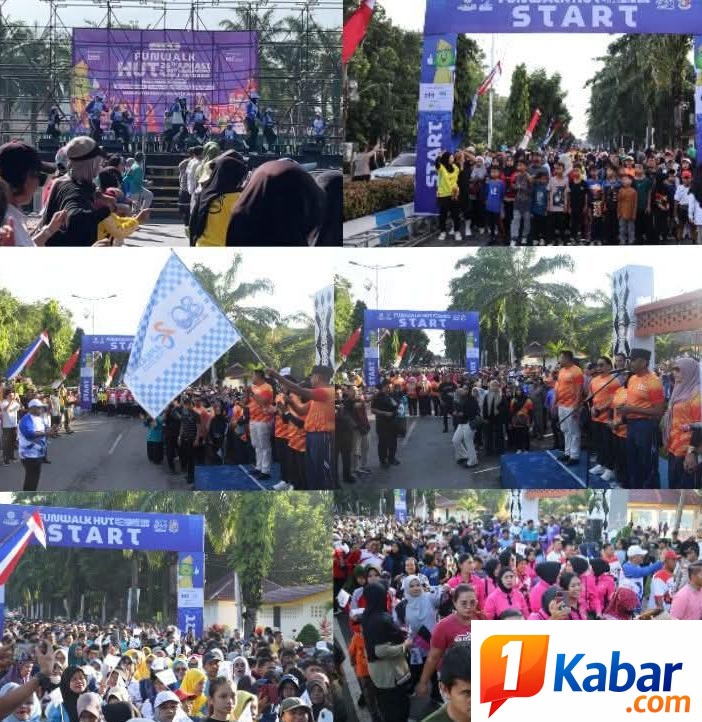 Semarak HUT ke-80 Deli Serdang dan APKASI: 8.000 Peserta Ikuti Fun Walk