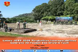 Torehkan Prestasi, Prajurit Satbravo 90 Pasgat Juara Pertama IBI Fun Run 2026