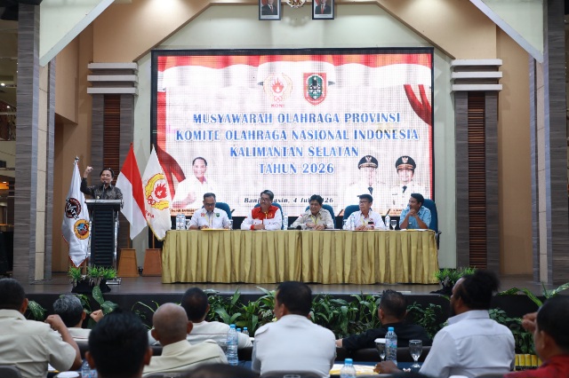 Hasnuryadi Sulaiman Resmi Nakhodai KONI Kalsel Periode 2026-2030