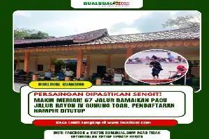 Pacu Jalur Rayon IV Gunung Toar Ready to Kick Off, 67 Boats Set to Compete for Tens of Millions in Prizes