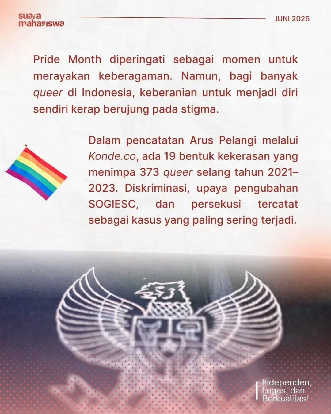 Kritik Tajam Mahasiswa terhadap Narasi Pancasila dalam Kampanye Pride Month BEM Psikologi UI