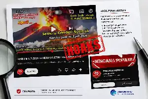 La BPBD de Lumajang confirma que el video de la erupción del Semeru en YouTube es falso