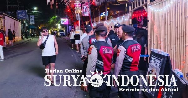 Cegah Gangguan Keamanan, Polres Badung Intensifkan Patroli Malam di Kawasan Canggu