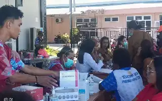 Para celebrar el 4.º aniversario de la provincia de Papúa Central, la Oficina de Salud ofrece servicios de chequeo médico gratuito en Nabire