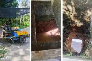 Crisis de agua potable en la isla de Jaloh, Batam: Los residentes hacen fila durante horas por agua de pozos que se están secando