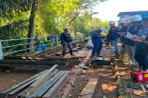 Comienza la reparación de la PTA de Gunung Pangilun, el suministro de agua potable en la ciudad de Padang se verá afectado durante cuatro semanas