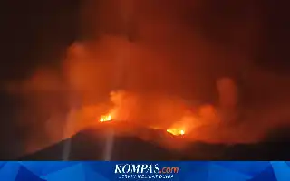 Mount Karangetang Erupts Again, Residents Urged to Beware of Incandescent Lava Flows