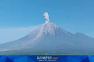Mount Semeru Spews Pyroclastic Flows, Lumajang BPBD Urges Residents to Beware of Lahar Mudflows