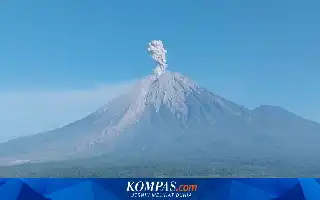 Mount Semeru Spews Pyroclastic Flows, Lumajang BPBD Urges Residents to Beware of Lahar Mudflows