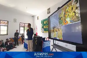 Ante los riesgos de desastres, estudiantes en las laderas del volcán Raung en Banyuwangi se capacitan en mitigación de erupciones