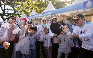 South Sulawesi Provincial Government Provides Free Health Services at "Anti Mager" Fun Walk Event