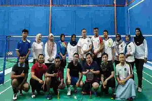 Pererat Sinergi Antar-Lembaga, Lapas Narkotika dan LPKA Pangkalpinang Gelar Olahraga Bersama