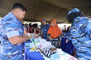 Commemoration of the 79th Air Force Service Day: Abdurrahman Saleh Air Base Provides Free Healthcare Services in Banyuwangi