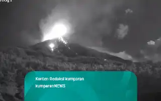 Mount Karangetang Erupts Again, Incandescent Lava Flows Reach One Kilometer