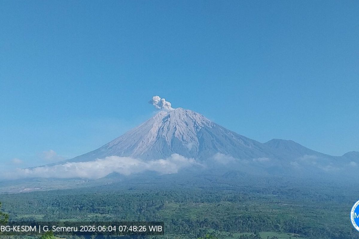 Aktivitas Vulkanik Meningkat, Gunung Semeru Erupsi Tujuh Kali dalam Sehari