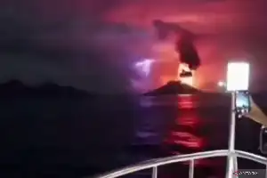 Agencia Geológica confirma que el video de la erupción del monte Anak Krakatau que circula en redes sociales es falso