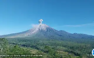 Volcanic Activity Increases, Mount Semeru Erupts Six Times in a Day