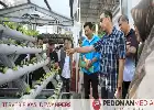 Previo a la evaluación del Concurso de Kelurahan de Célebes Meridional, el Secretario Regional de Makassar evalúa la preparación de Gunung Sari