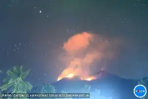 Volcanic Activity of Mount Karangetang Increases, PVMBG Urges Sitaro Residents to Remain Alert