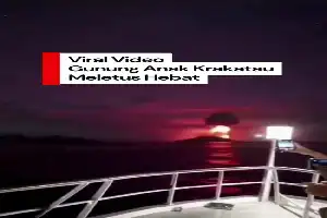 Beredar Video Erupsi Dahsyat Gunung Anak Krakatau, PVMBG Tegaskan Itu Informasi Palsu