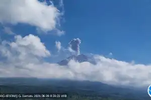 Volcanic Activity Increases, Mount Semeru Spews Ash Up to 1,000 Meters High
