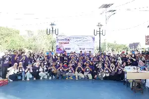 Sinergia de PDGI Kalimantan del Sur y el Hospital Odontológico Gusti Hasan Aman brinda servicios gratuitos de salud dental a los residentes