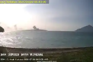 Aumenta la actividad del monte Anak Krakatau, el PVMBG declara el estado de alerta