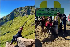 La primera experiencia de Bella Graceva conquistando la cima del monte Merbabu