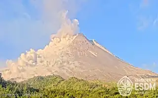 Mount Merapi Erupts Again, Pyroclastic Flows Slide Toward Southwest