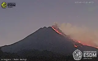 Volcanic Activity Increases, Mount Merapi Releases Pyroclastic Flows Up to 2 Kilometers