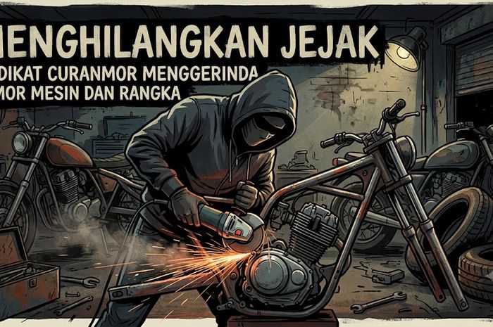 Polda Banten Bongkar Sindikat Curanmor: Identitas Motor Dihapus Menggunakan Gerinda