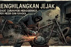 La Policía de Banten desmantela una banda de robo de motocicletas: borraban la identidad de los vehículos con una amoladora