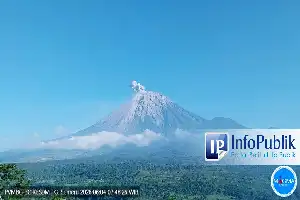 Gunung Semeru Kembali Erupsi, BPBD Lumajang Imbau Warga Patuhi Zona Larangan