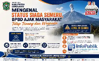 Mount Semeru Erupts Again, Lumajang BPBD Emphasizes Safe Zone Compliance