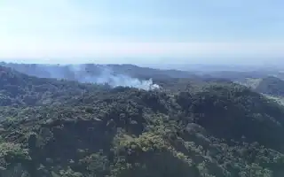 Wildfires on Mount Biru Mojokerto Not Yet Extinguished, Joint Team Faces Steep Terrain Obstacles