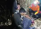 Equipo de búsqueda y rescate conjunto rescata a cuatro excursionistas perdidos en la cima del monte Lokon