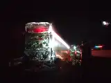 Kebakaran Bus Double Decker Gunung Harta di Tol Nganjuk, 33 Penumpang dan Kru Selamat