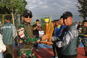 Fortaleciendo la sinergia en la frontera, el Grupo de Trabajo de Fronteras Yonarhanud 2 Kostrad organiza el Torneo de Voleibol Copa Dansatgas 2026