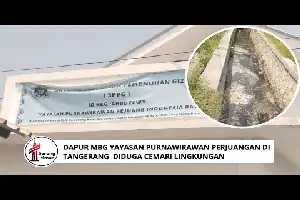 Limbah Dapur Program Makan Bergizi Gratis di Tangerang Diduga Cemari Sawah dan Resahkan Warga