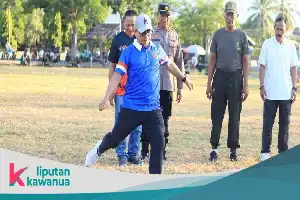Al inaugurar la Porseni de Bintauna, el Regente de Bolaang Mongondow del Norte invita a la ciudadanía a unirse ante el Día de la Independencia de Indonesia