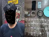 Atrapado por las deudas, un reincidente de drogas en Serang es arrestado nuevamente por la policía durante una transacción