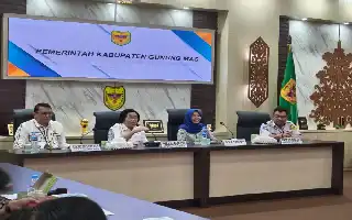 Fortaleciendo la gobernanza, el Gobierno de la Regencia de Gunung Mas ultima los preparativos para la evaluación del SPIP de la BPKP