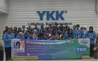 Para aumentar la competencia, los estudiantes de Gestión de la UNM analizan las operaciones de la industria global en PT YKK Indonesia