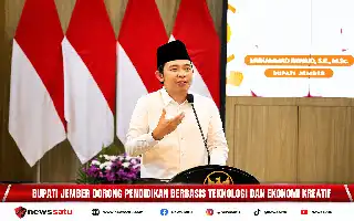 El Regente Fawait optimiza el sector educativo de base digital y la innovación económica en Jember