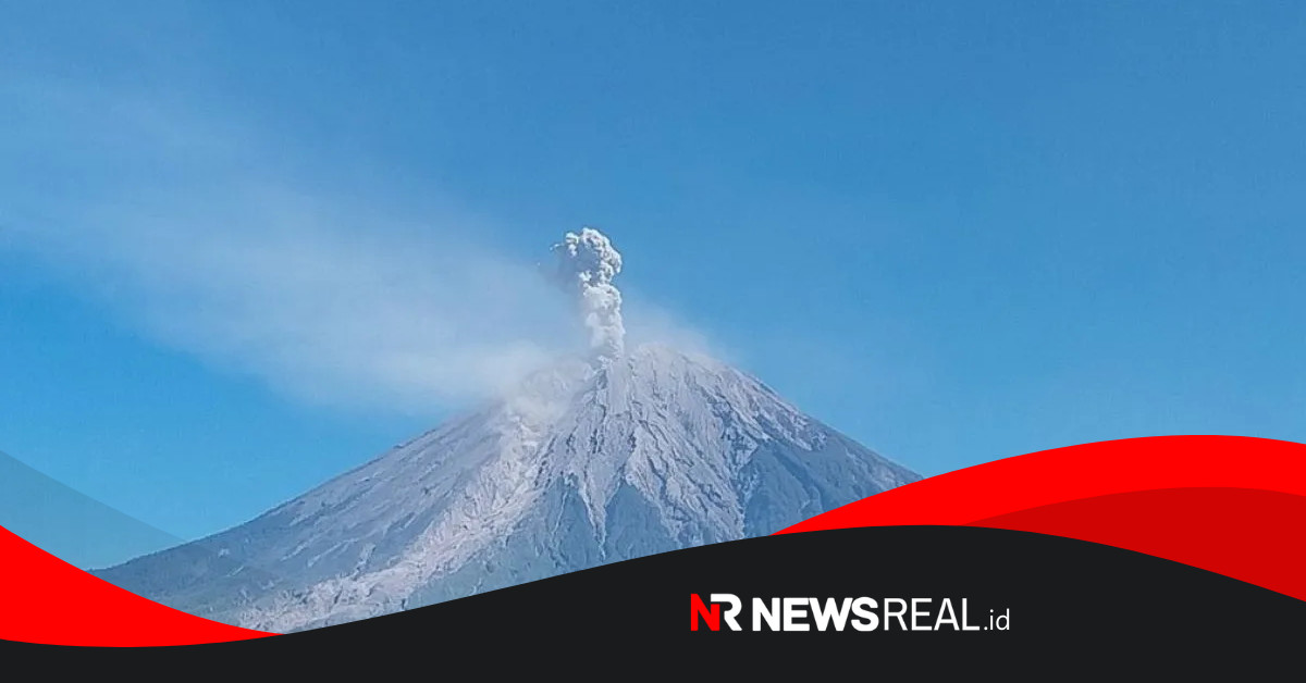 Aktivitas Vulkanik Meningkat: Gunung Semeru Tercatat Erupsi Tujuh Kali dalam Empat Jam