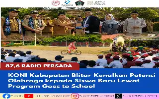 Scouting Young Athletes Early, Blitar Regency's KONI Launches 'Goes to School' Program During MPLS