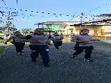 Manteniendo la resistencia y la solidaridad, el personal de la policía de Pontianak Norte realiza actividades deportivas conjuntas