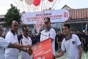 Impulsando el espíritu deportivo y la disciplina, la prisión de Batam celebra la Semana Deportiva de los Reclusos antes del Día de la Independencia de Indonesia