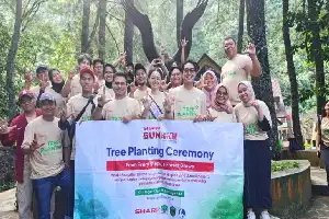Restorasi Habitat Elang Jawa, Sharp Indonesia Tanam 600 Pohon di Gunung Salak