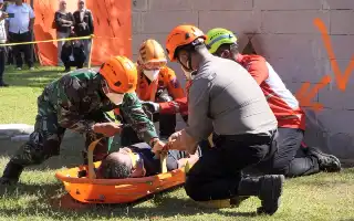 Improving Disaster Mitigation, Malang Regency BPBD Holds Mount Kelud Eruption Simulation